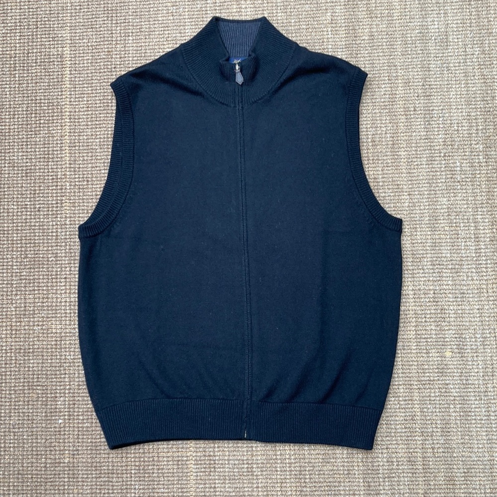 Brooks Brothers extra fine merino wool zip vest
